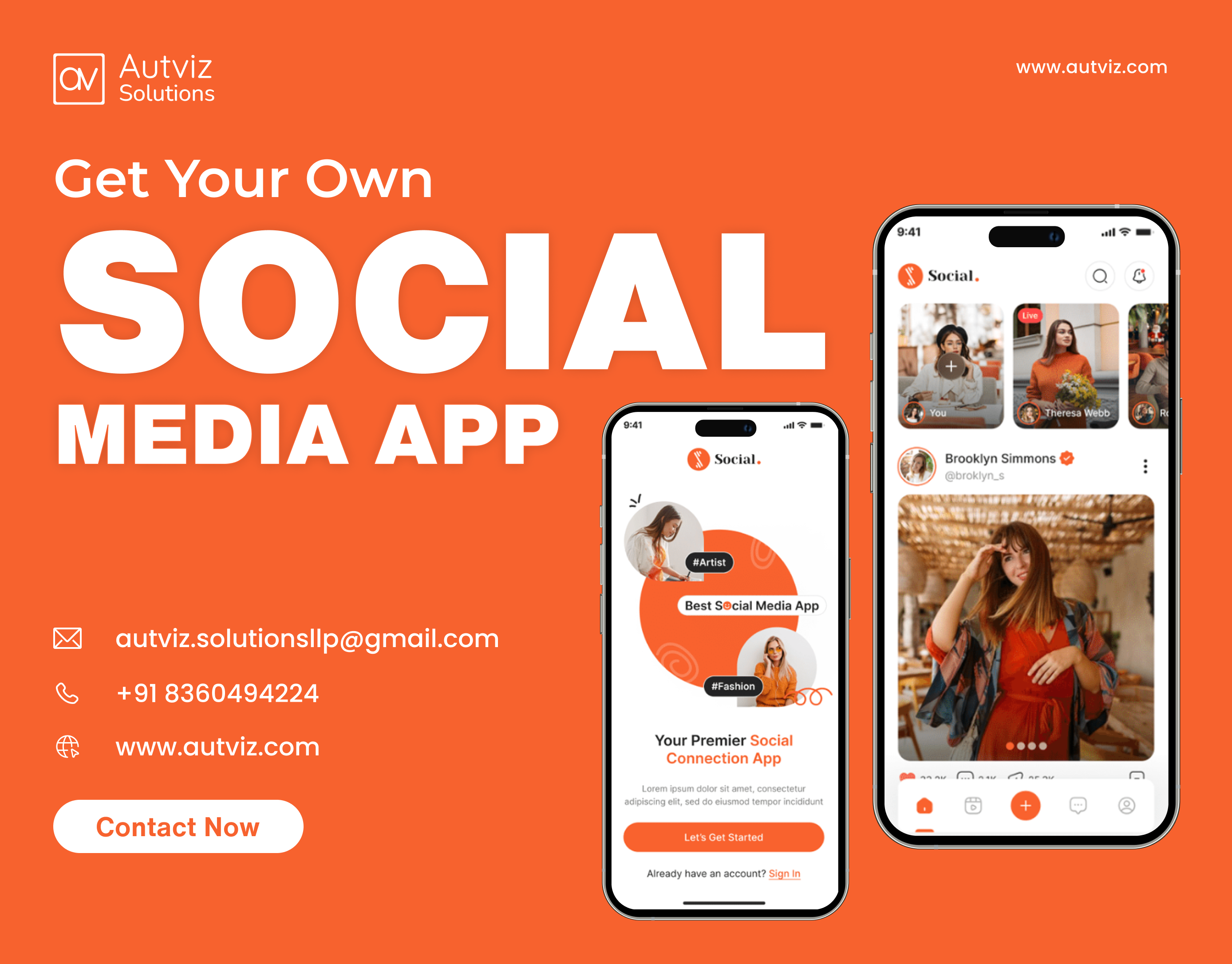 How to Make a Social Media App with Autviz Solutions image